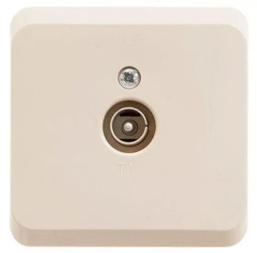 Schneider Electric ЭТЮД Крем Розетка TV 0.7B коннектор открытая установка TVA-002K