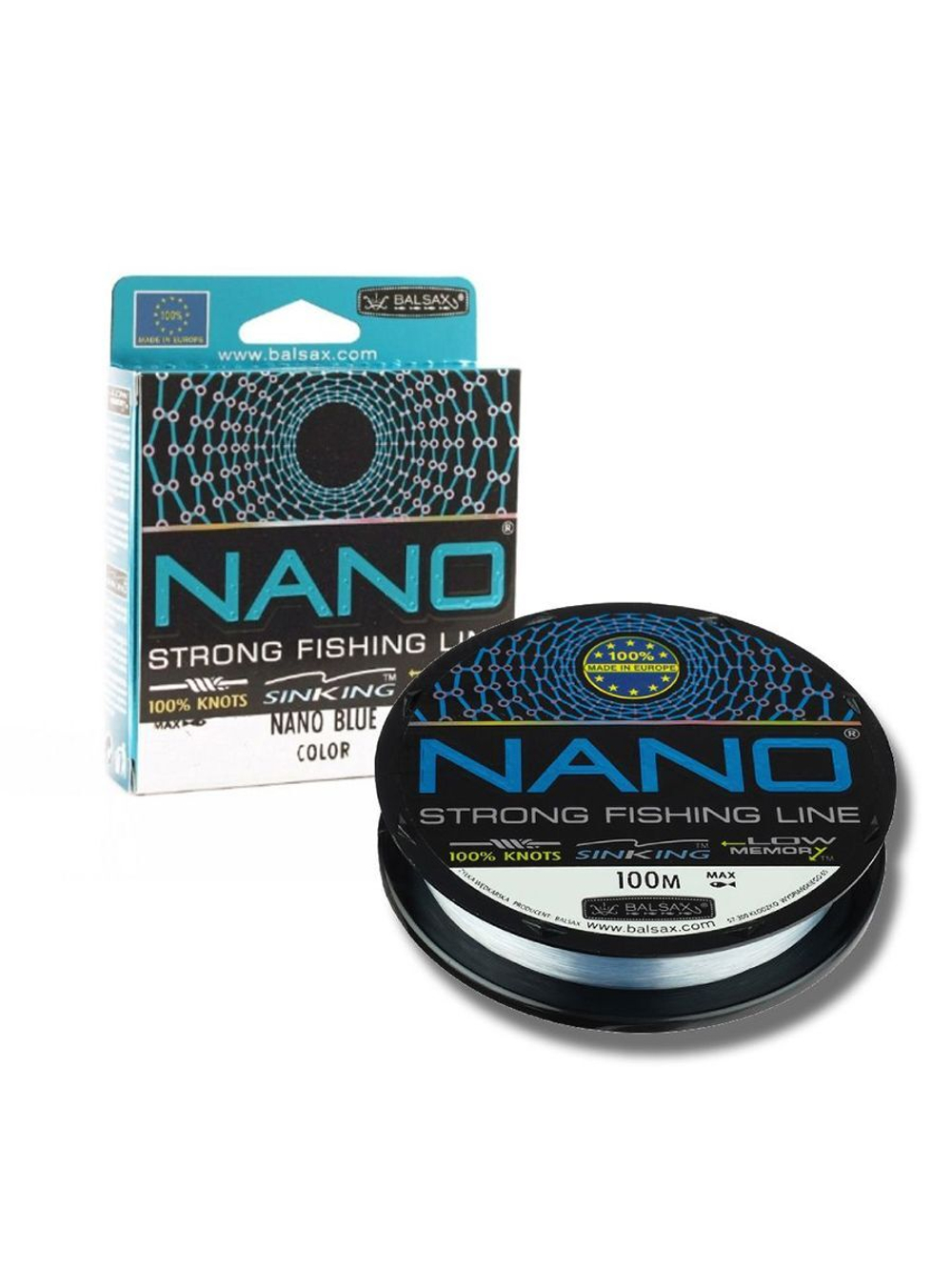 Монофильная леска Nano box 100м 0,32мм 13,00кг 1 штука