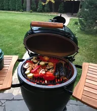 Керамический гриль Big Green Egg L Large (большой), 46 см, на ножках с рукояткой