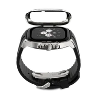 Корпус для Apple Watch CRS46 - Серебристый/Чёрный