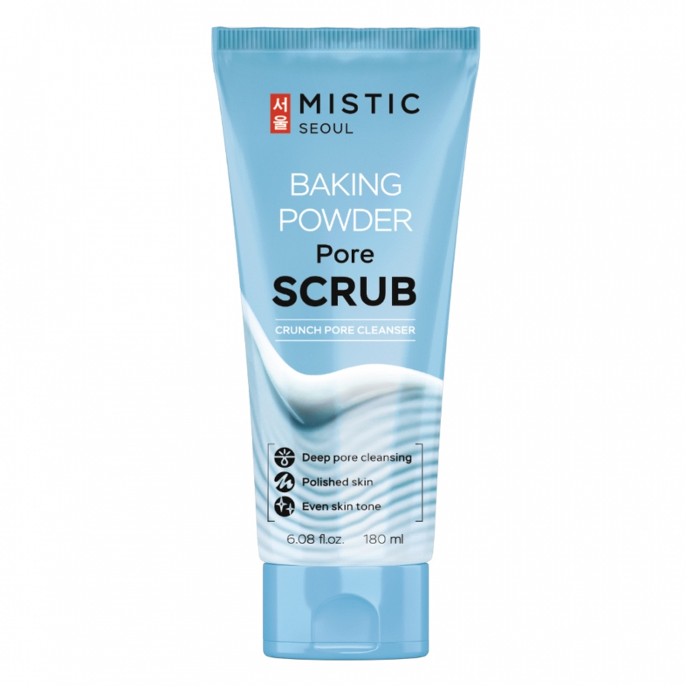 MISTIC Baking Powder Pore Scrub Глубокоочищающий содовый скраб для лица 180г