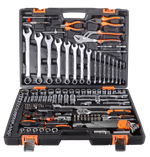 Набор инструментов, 1/2", 1/4", CrV, в кейсе 151 предмет Вихрь