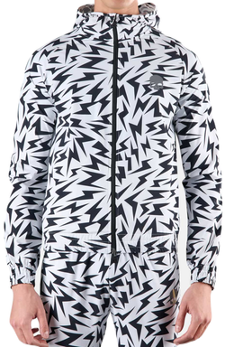 Мужская теннисная кофта Hydrogen Thunders Tech Full Zip Sweatshirt - white/black