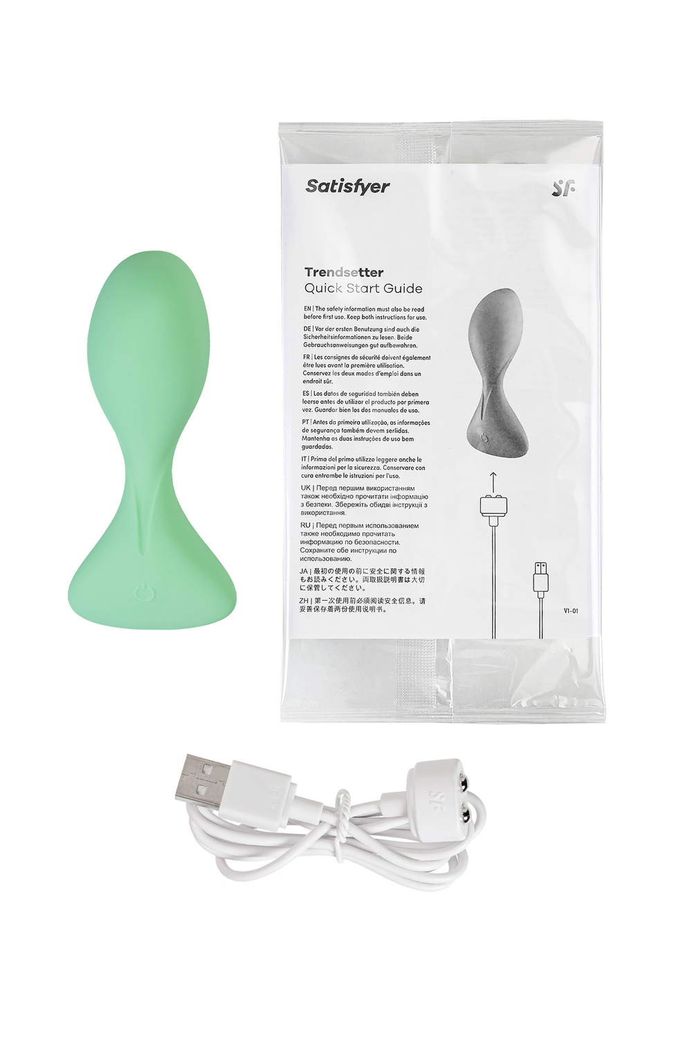 Вибромассажер простаты Satisfyer Trendsetter зелёный 11,2 см
