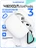 Чехол для Airpods 3 Gurdini силиконовый с карабином Белый