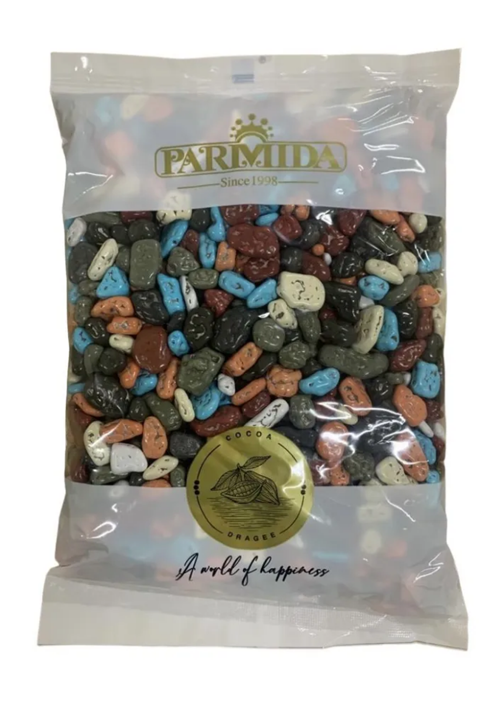 Драже цветные камушки PARMIDA Stone chocolate 1 кг