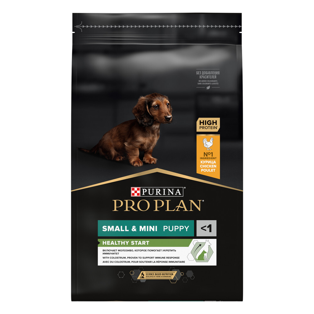 Сухой корм PRO PLAN HEALTHY START для щенков мелких и карликовых пород курица 7 кг