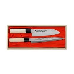 Satake Набор из 2 ножей Nashiji Natural Santoku + Sashimi EAN 4956617600309