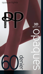 Бархатистые колготки Coloured Opaques (Размер: S-M) (Цвет: красный)