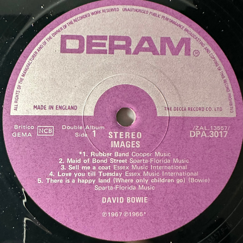 David Bowie ‎– Images 2LP (Англия 1975г.)