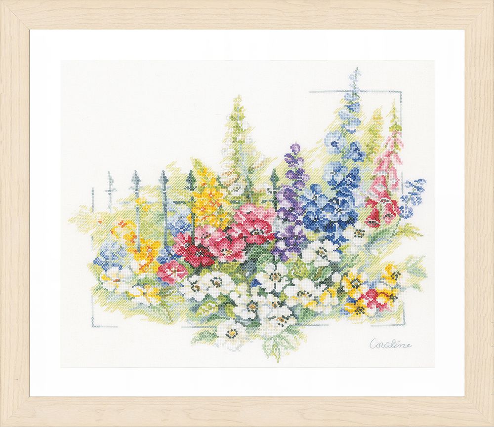 Набор для вышивания нитками Lanarte, Flower explosion, 45х40 см Набор для вышивания нитками Lanarte, Flower explosion, 45х40 см