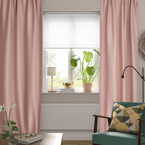 Комплект штор IKEA VILBORG (ВИЛБОРГ), Розовый, 145x250 см, 2 шт