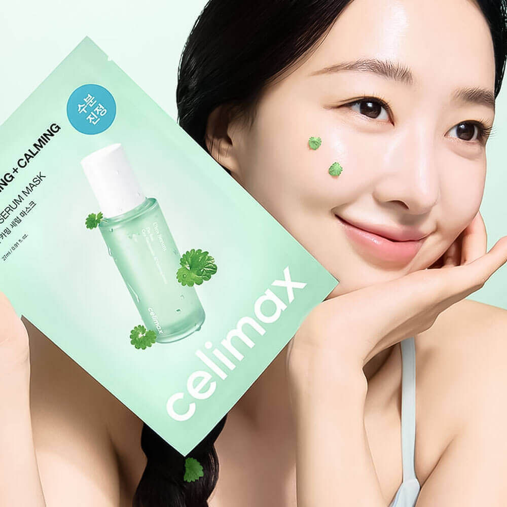 CELIMAX THE REAL CICA CALMING SERUM MASK Успокаивающая маска с экстрактом центеллы 27 мл