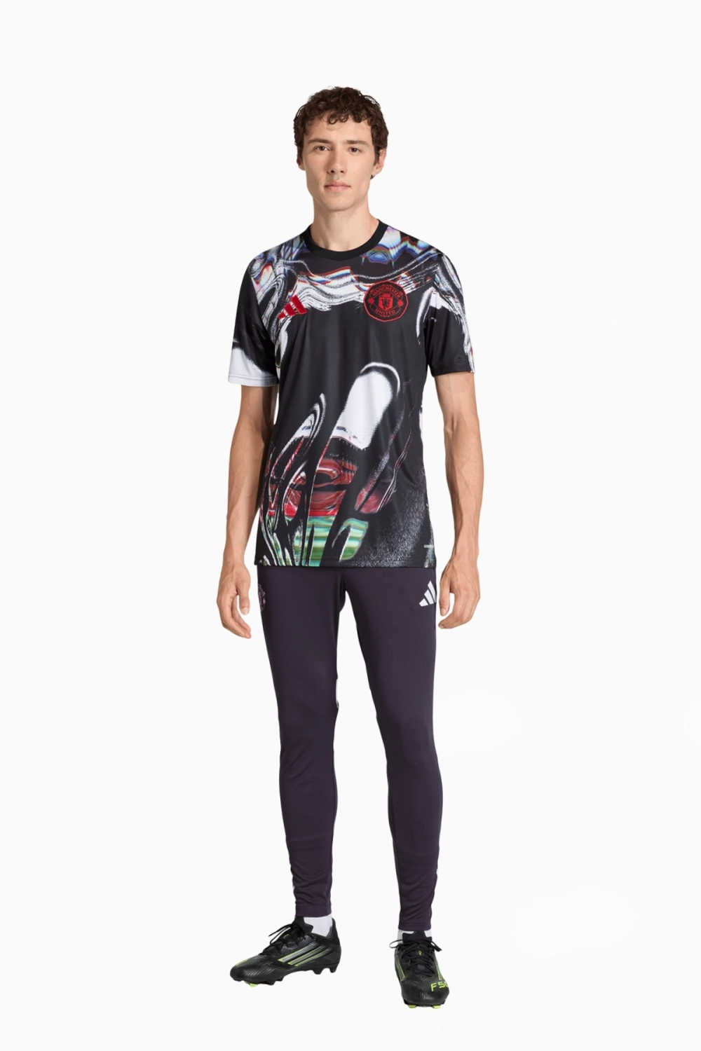 Футболка adidas Manchester United 25/26 Pre-Match - черный