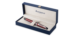Ручка-роллер Waterman "Expert Dark Red Lacquer CT Black", стержень: Fblk