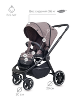 Коляска детская "FLEX Trends" (2в1) RA062 Brown