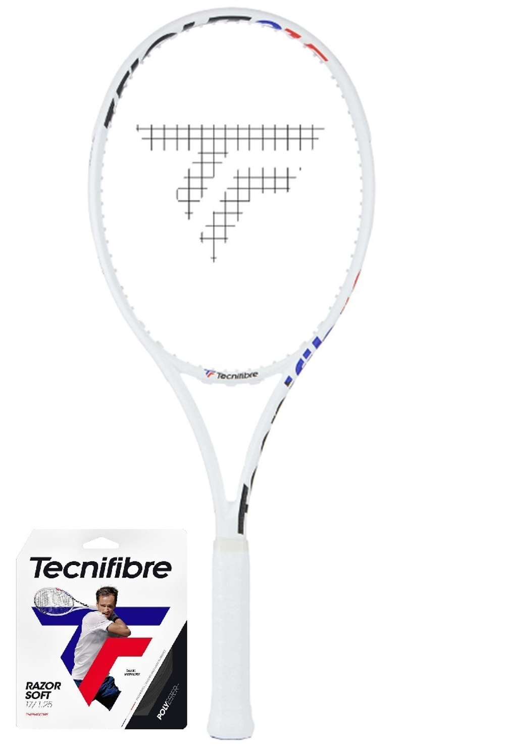 Теннисная ракетка Tecnifibre T-Fight 280 Isoflex+ Струны + Натяжка