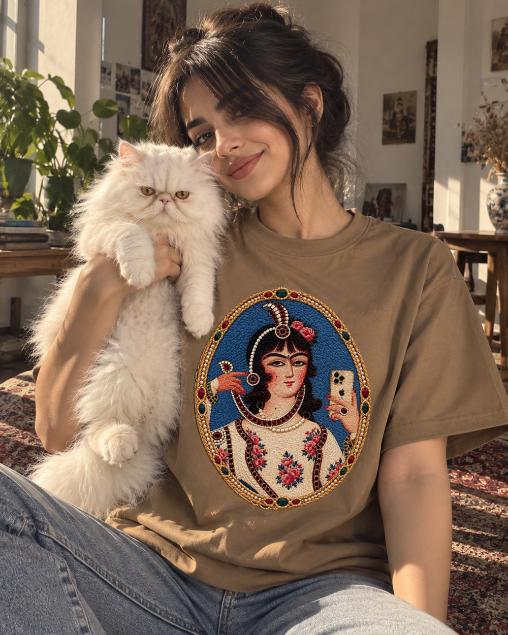 Футболка с принтом Selfie Qajar NLF-1015
