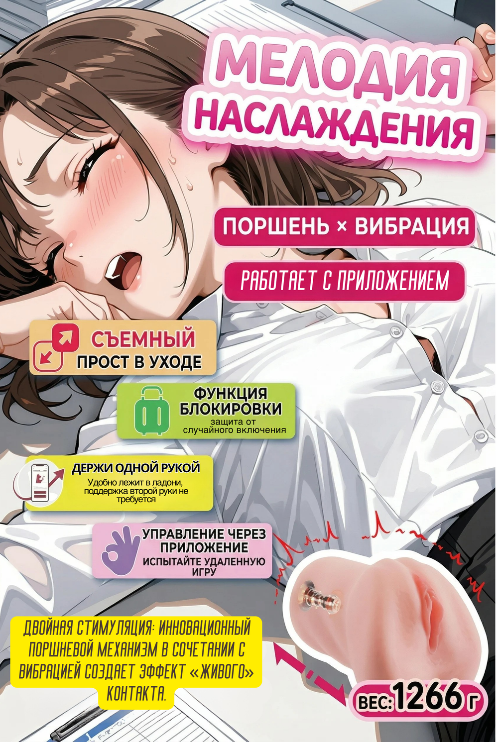 Мастурбатор BeYourLover MOMONII Mionhime (МОМОНИИ Мионхиме) с вибрацией
