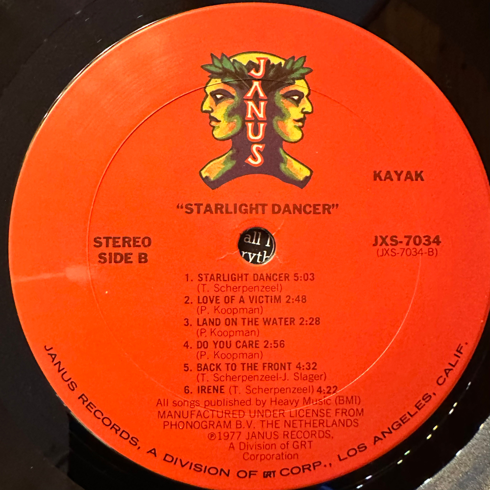 Kayak ‎– Starlight Dancer (США 1977г.)
