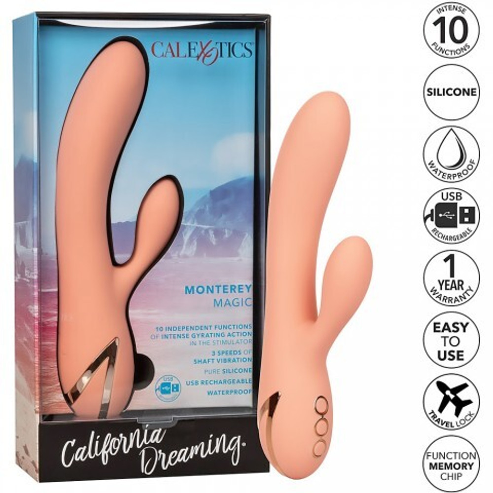 Вибромассажер-кролик CalExotics California Dreaming Monterey Magic (12.75 x 3.75 см)