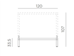 Комплект для увеличения высоты стола Nardi Kit Cube 120х70 High, белый