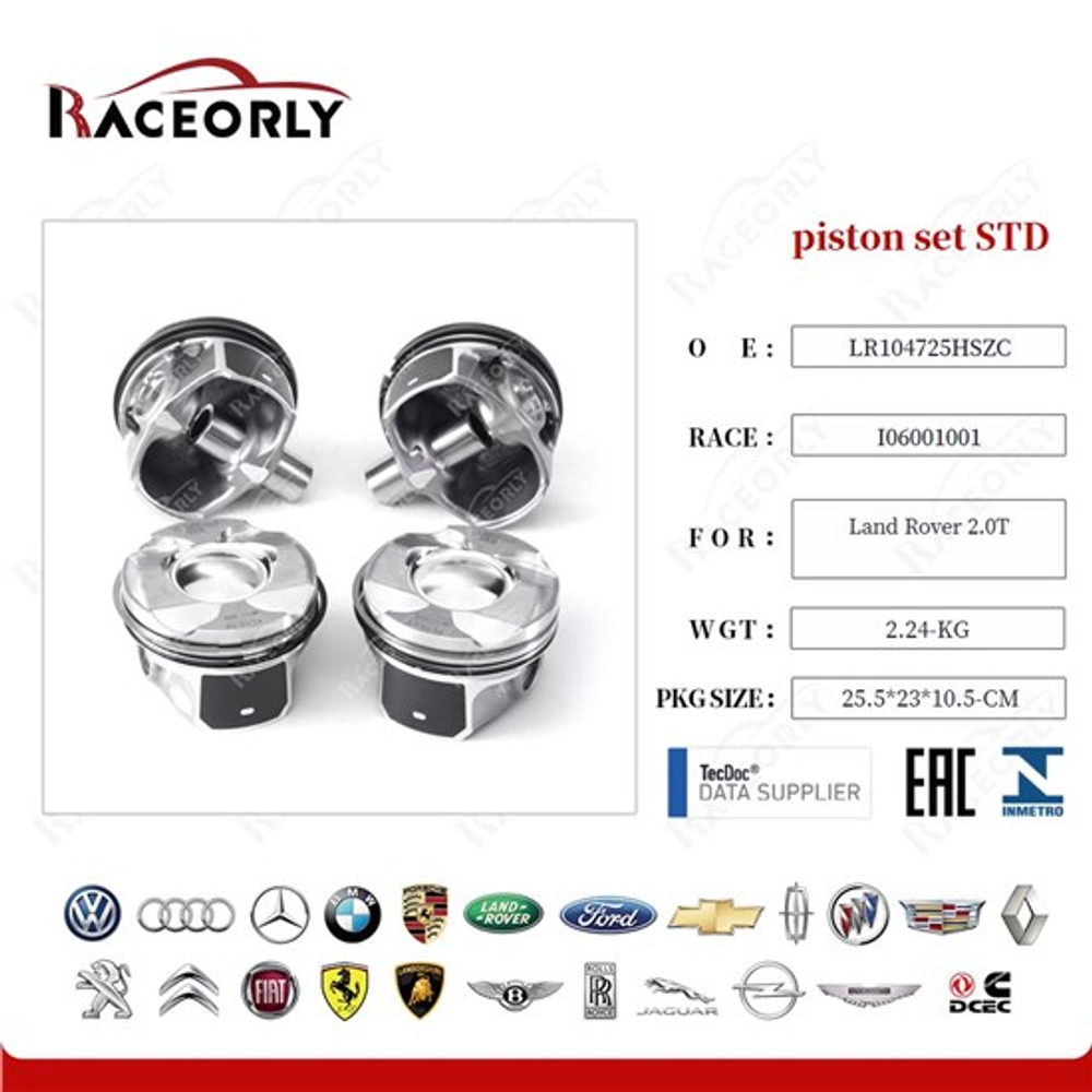 Поршни комплект STD Land Rover 2.0T РT204