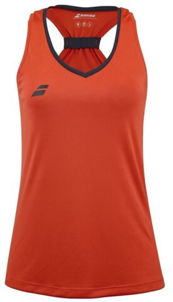 Женский топ теннисный Babolat Play Tank Top Woman - fiesta red