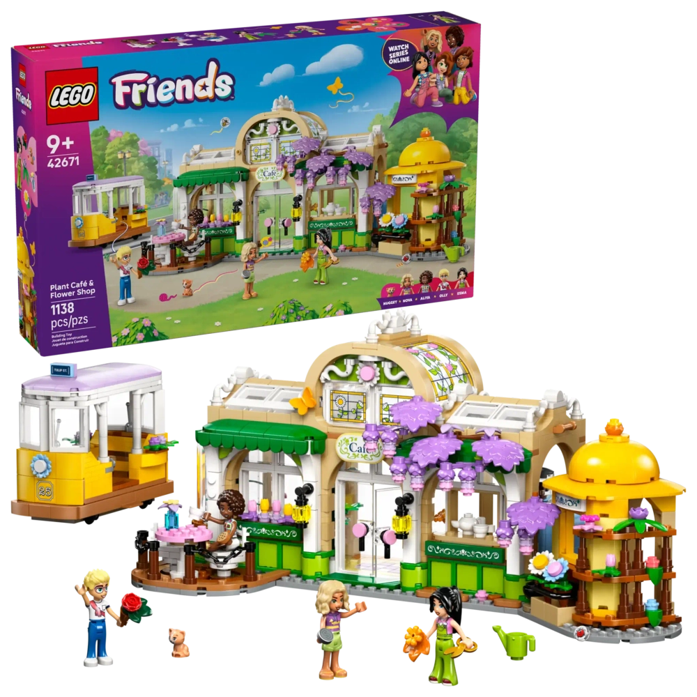 Конструктор LEGO Friends 42671 Кафе и цветочный магазин Плант