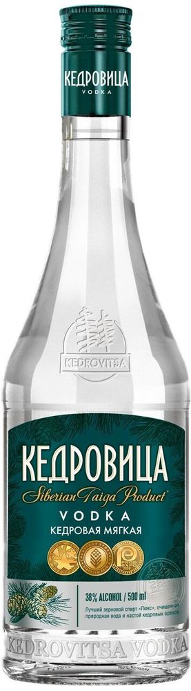 Водка Кедровица кедровая мягкая