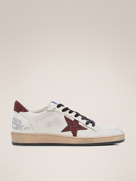 Ball Star with red Glitter star and heel
