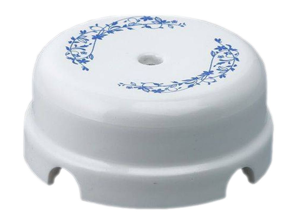 Распаечная коробка декор синий №2 D-78 Retrika RR-090104 / Ø 78 мм