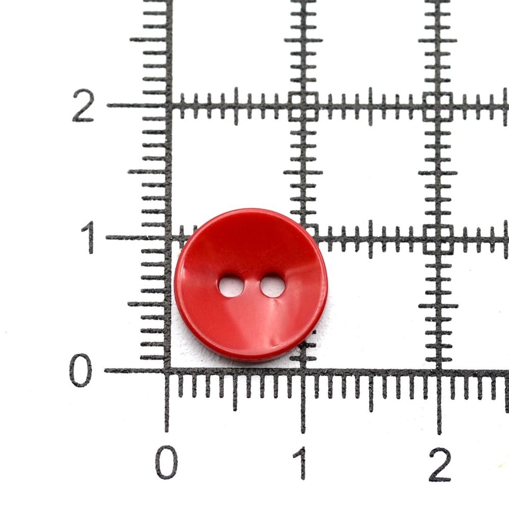 Пуговицы 2 прокола 18L=11 мм, (Red (красный)), NE74, 144 шт