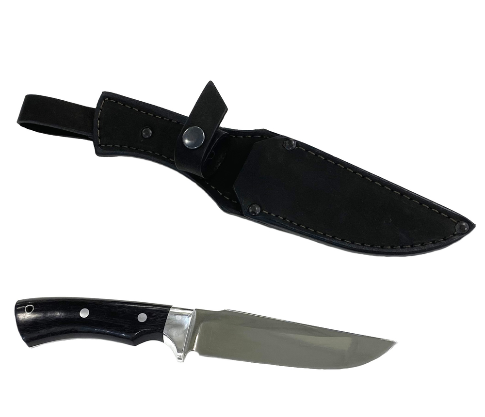 Нож Ирбис, цельнометаллический, кованая 95х18, граб