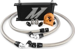 Универсальный масляный радиатор Mishimoto Universal Oil Cooler - 19 Row, with Thermostat - Black