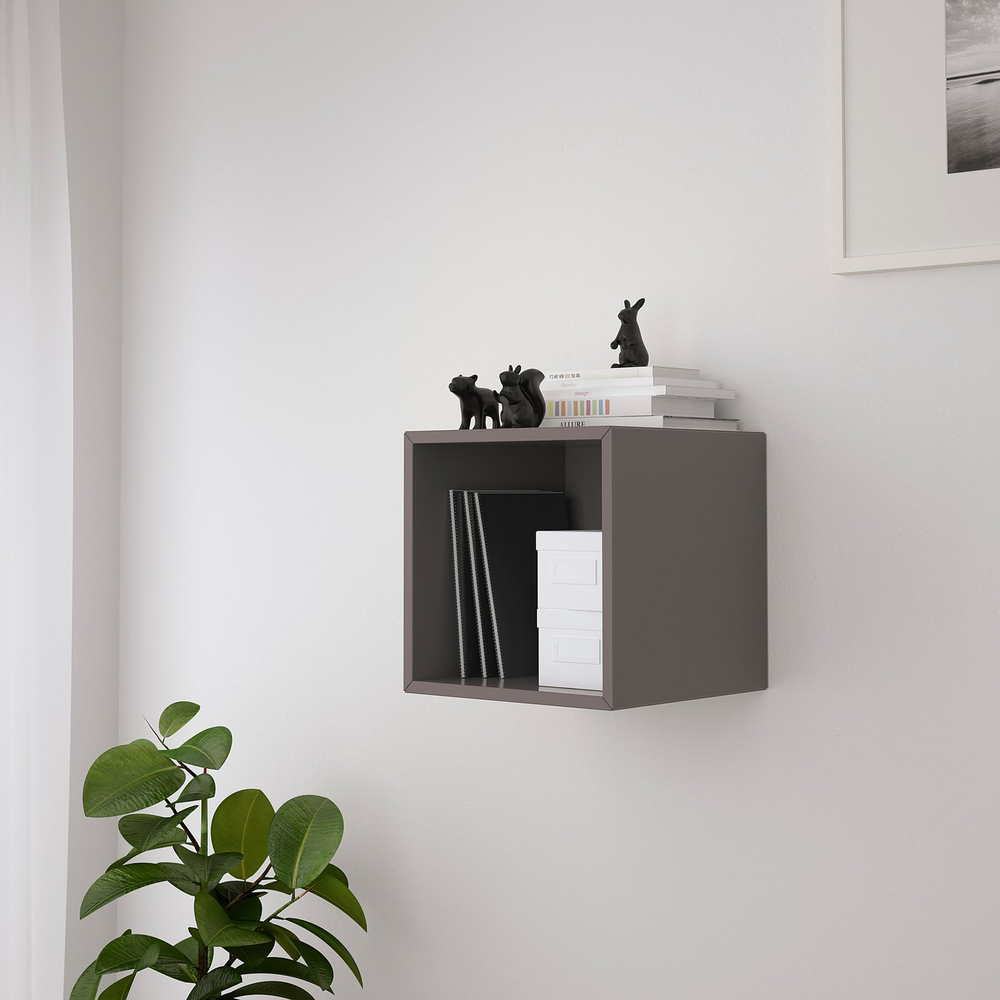 IKEA EKET  (ИКЕА ЕКЕТ)  -  Настенный шкаф - тёмно-серый 35x35x35 см