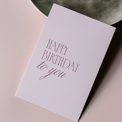 О-301 карточка (10х15 см) "Happy birthday to you!" (упаковка 10 шт.)