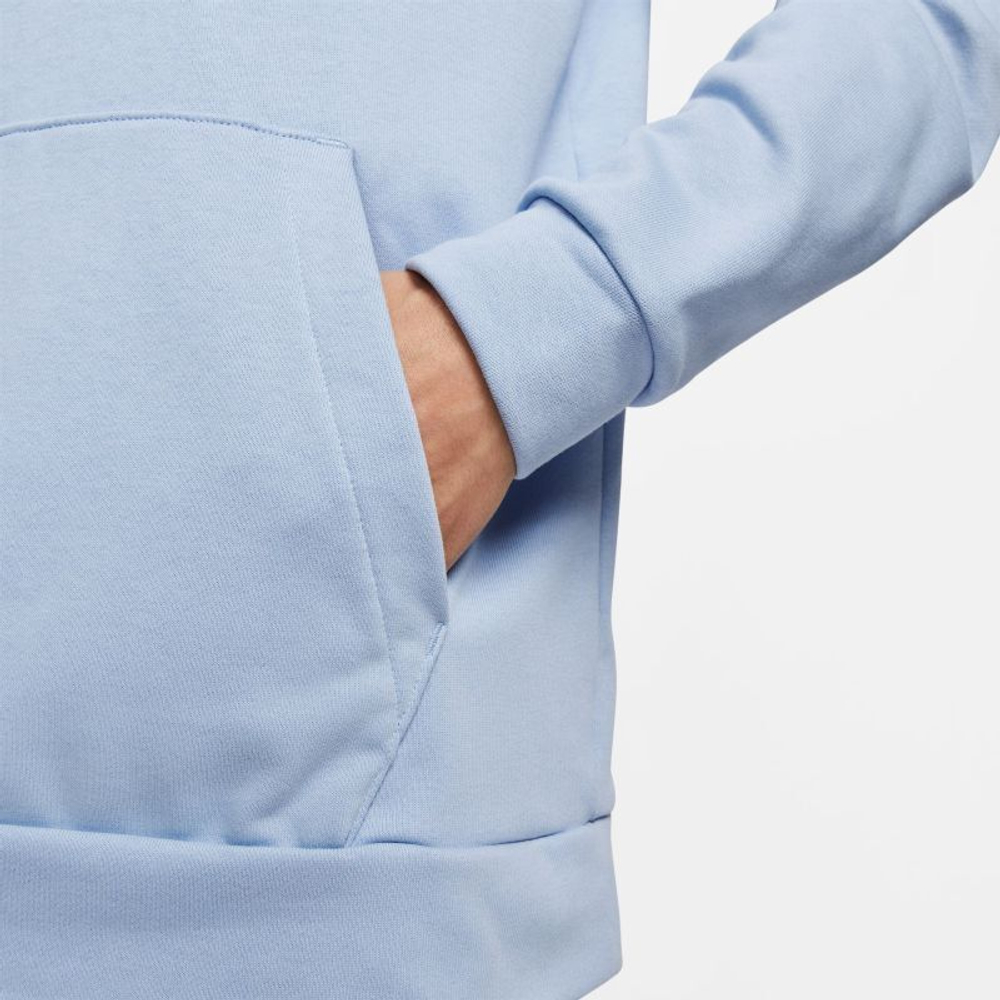 Мужская теннисная кофта Nike Dri-Fit Hoodie PO Swoosh - cobalt bliss/light lemon twist