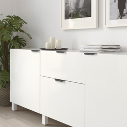 IKEA BILLSBRO  (ИКЕА БИЛЛСБРО)  -  Ручка мебельная - антрацит 120 мм