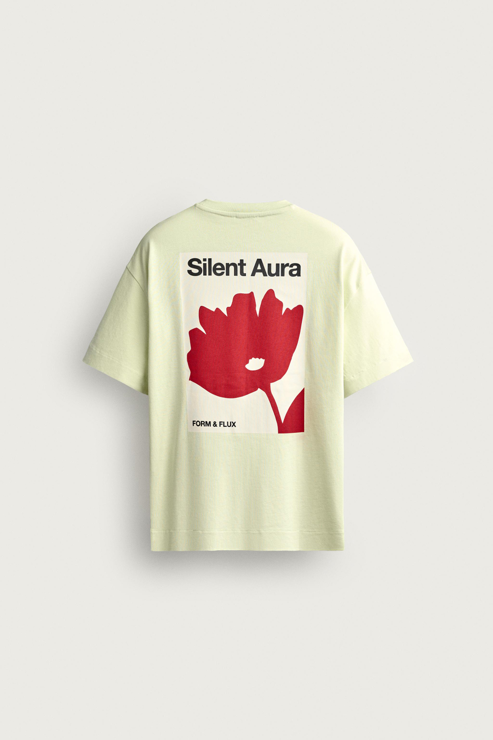 ФУТБОЛКА СВОБОДНОГО КРОЯ С КОНТРАСТНЫМ ПРИНТОМ — ZARA · 6224/394