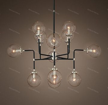 replica  BISTRO GLOBE CLEAR GLASS 12-LIGHT Restoration Hardware