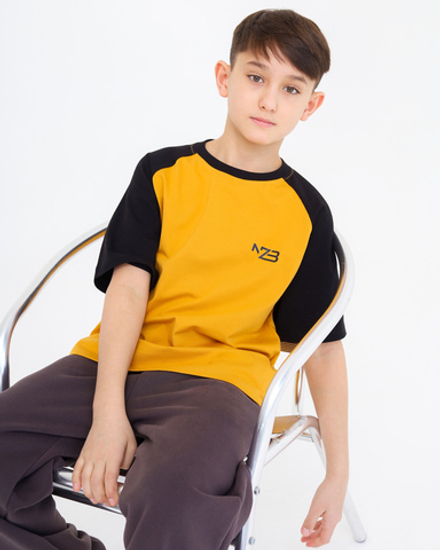 Футболка reglan, горчица