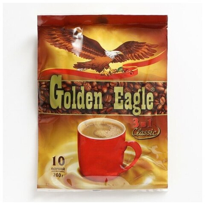 Кофейный напиток 3в1 Golden Eagle Classik 20гр/10саше/50