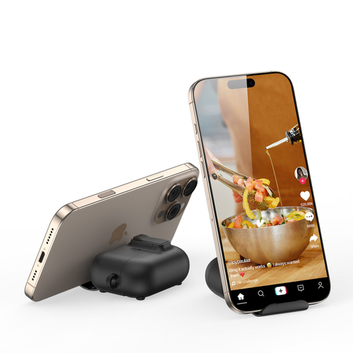 Чехол розового цвета для наушников AirPods Pro 2, белый цвет, Dux Ducis, серия PECQ Series (встроенная подставка для смартфона)