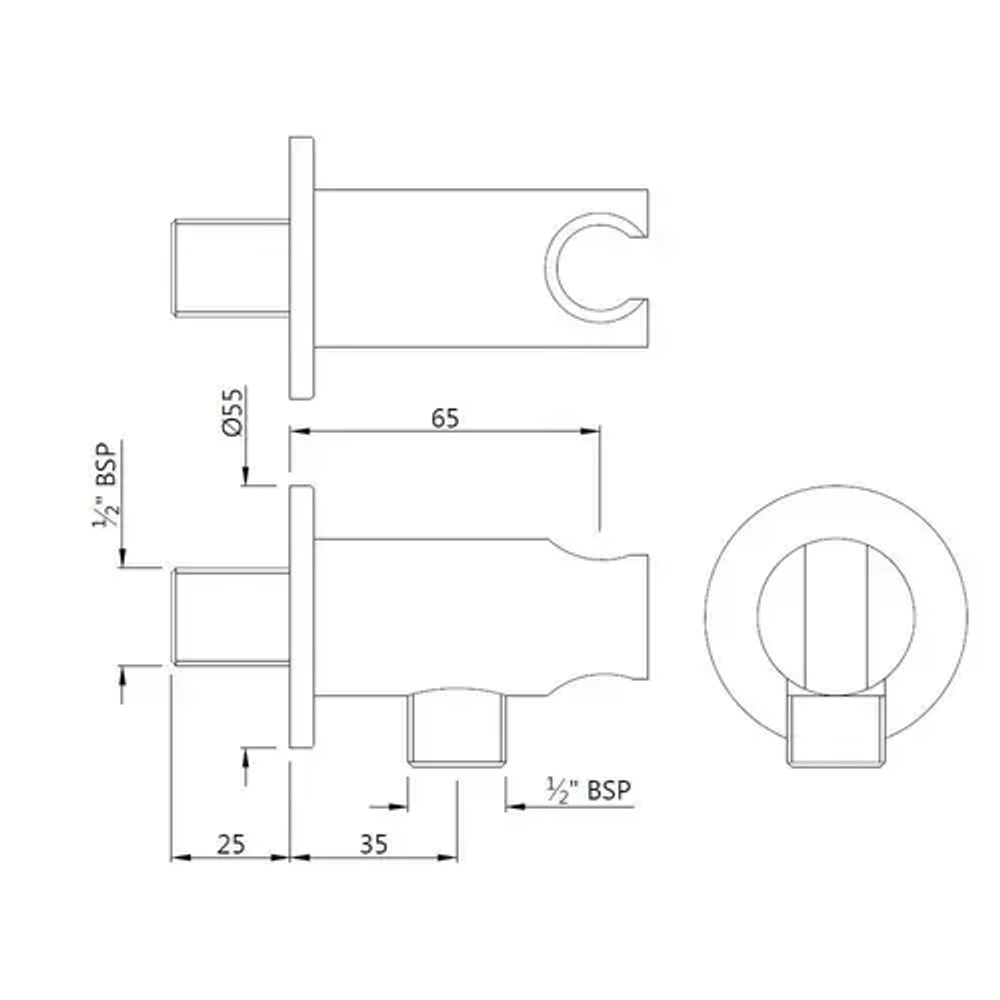 Комплект гигиенического душа 4 в 1 Jaquar FLR-CHR-5229HR566H573
