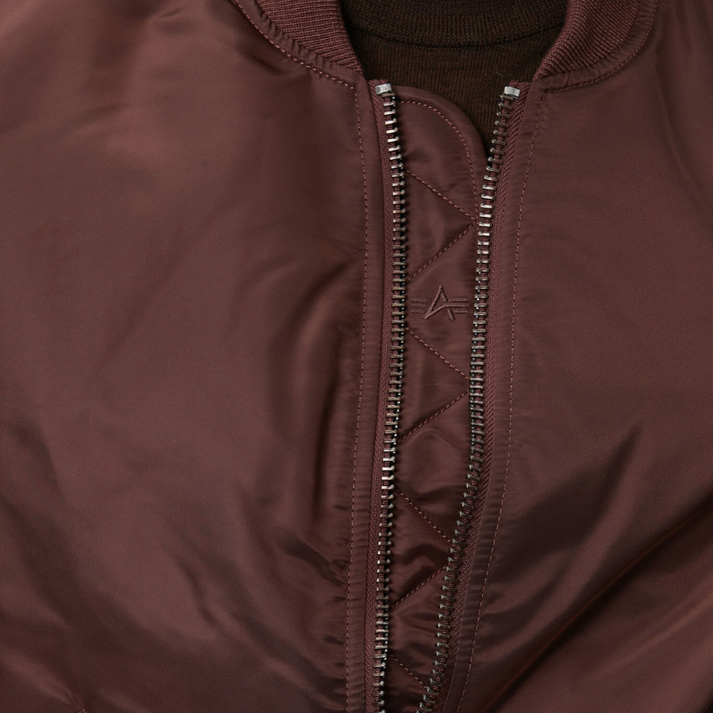 Бомбер Alpha Industries MA-1 W Cocoa (Бордово-коричневый)