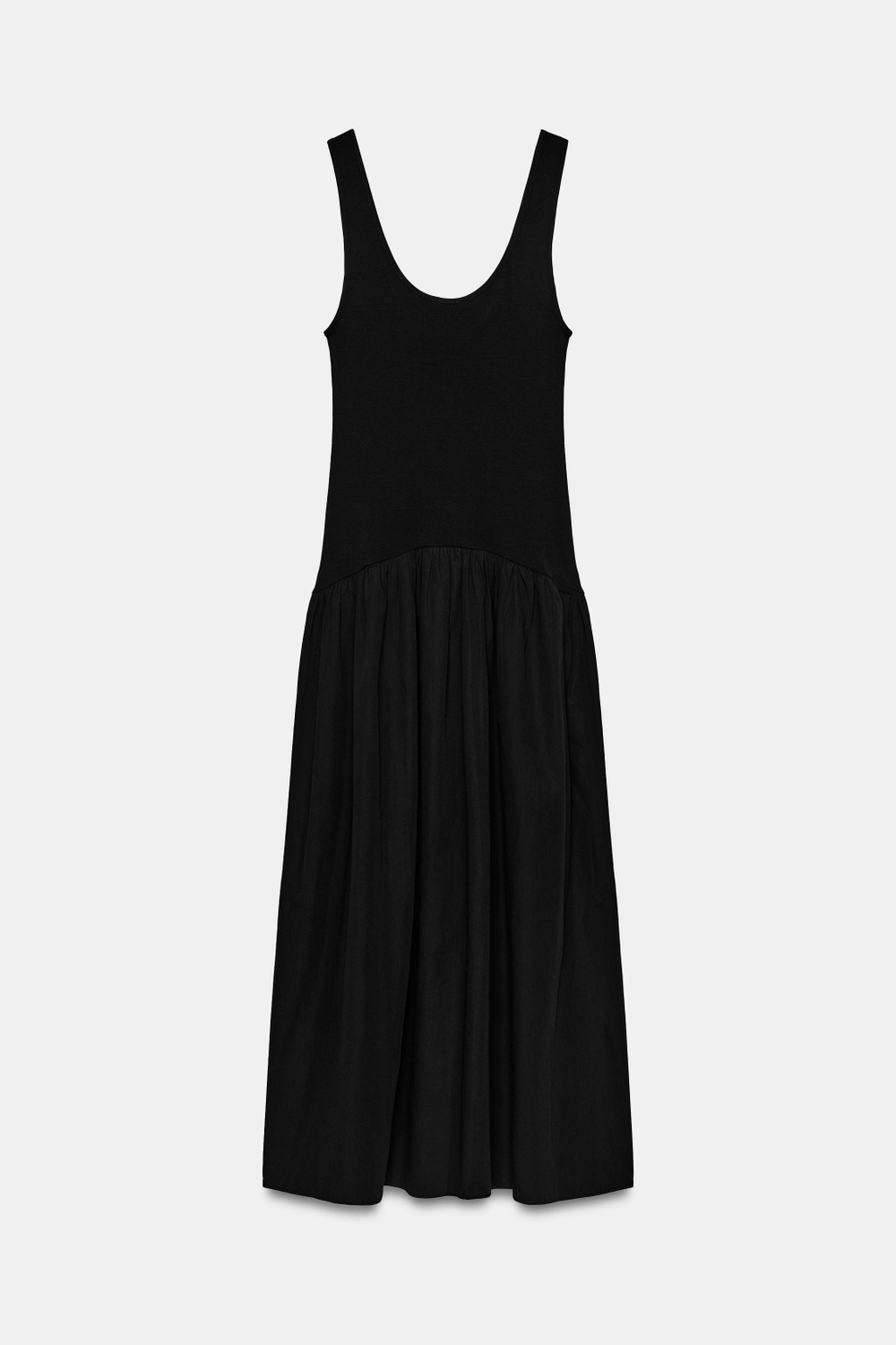 КОМБИНИРОВАННОЕ ПЛАТЬЕ НА БРЕТЕЛЯХ — ZARA