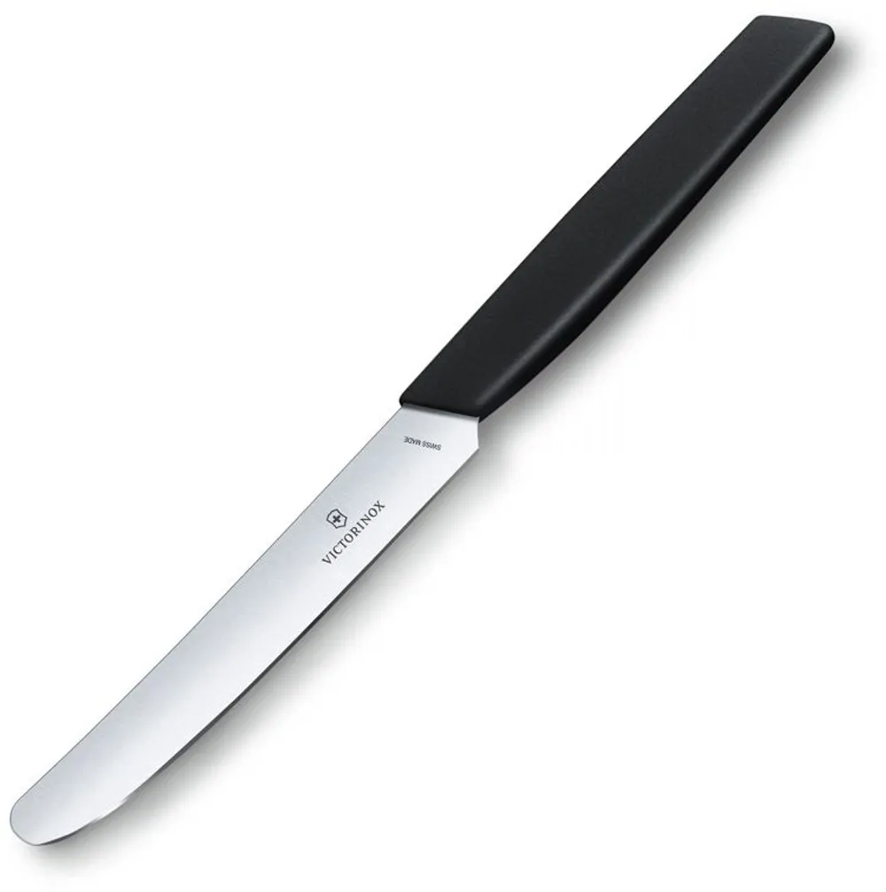 Нож Victorinox столовый, лезвие 11 см прямое, чёрный (6.9003.11)