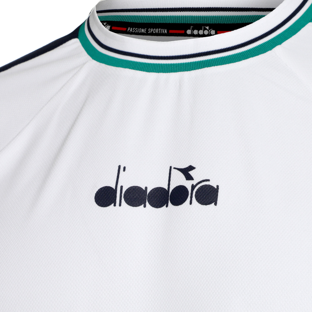 Мужское теннисное поло Diadora Icon T-Shirt Men - White, Multicoloured