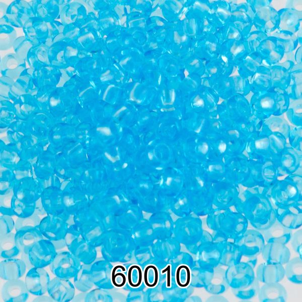 Бисер Preciosa 10/0 (2.3 мм), 500 г, 60010 (Ф118) голубой